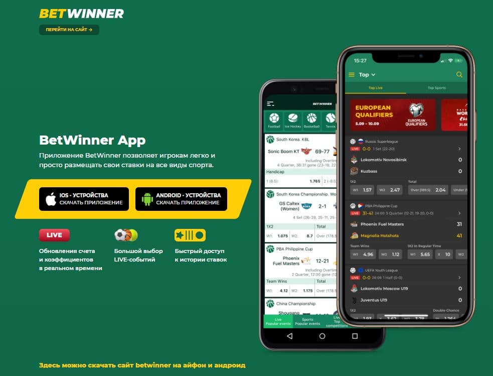 мобильное приложение betwinner